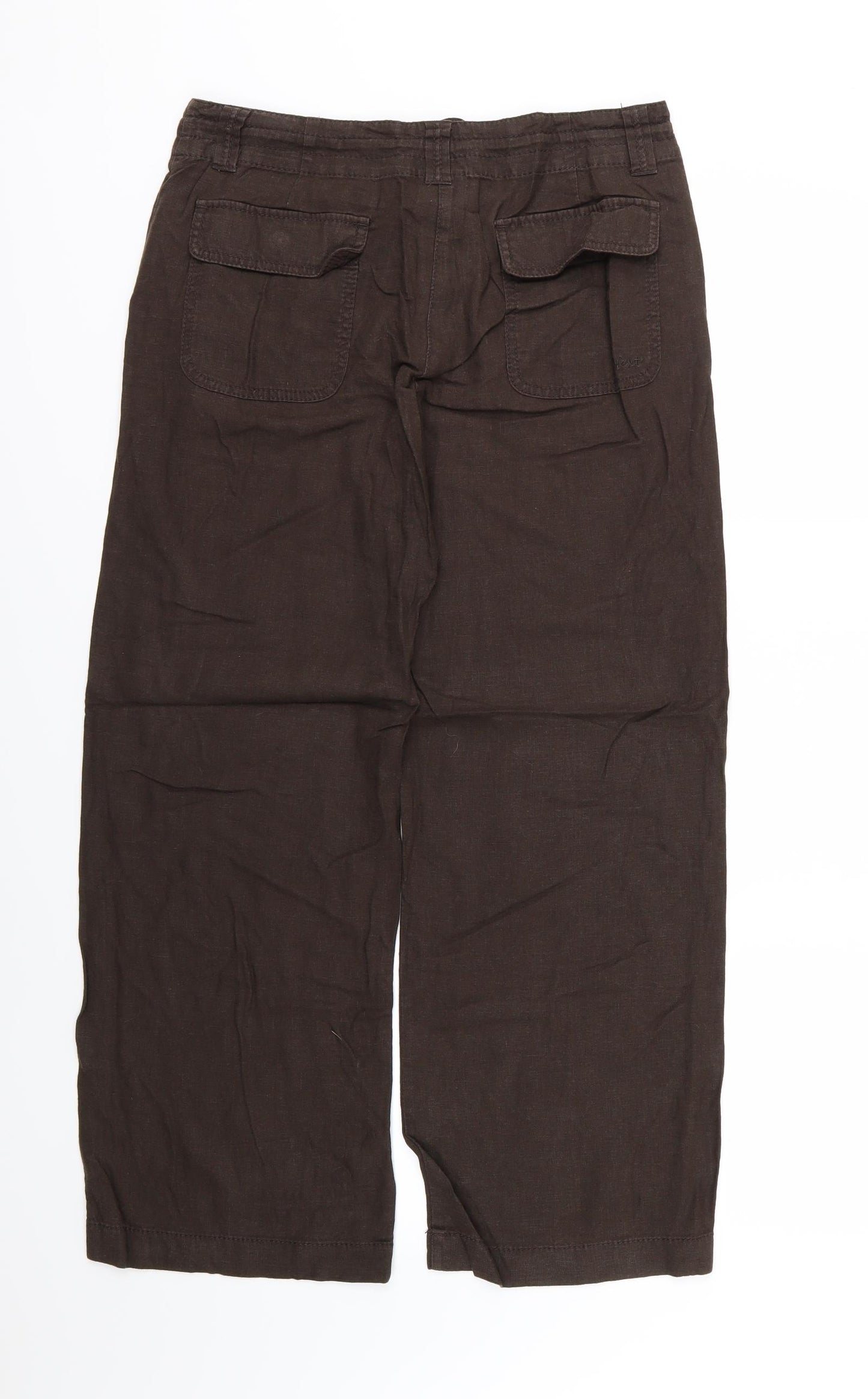 NEXT Womens Brown   Trousers  Size 10 L28 in