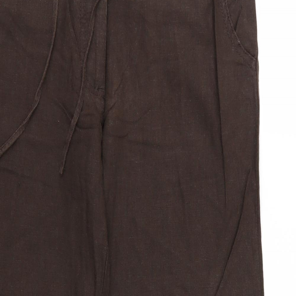 NEXT Womens Brown   Trousers  Size 10 L28 in