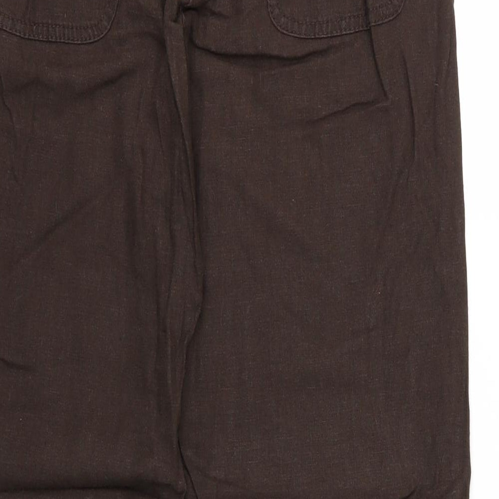 NEXT Womens Brown   Trousers  Size 10 L28 in