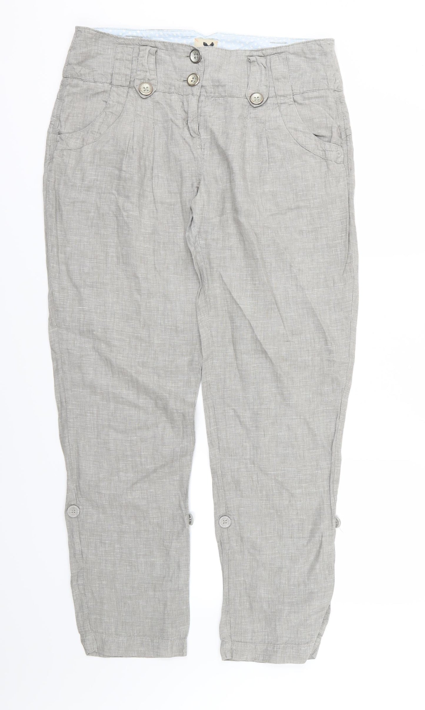 River Island Womens Grey   Trousers  Size 14 L31 in
