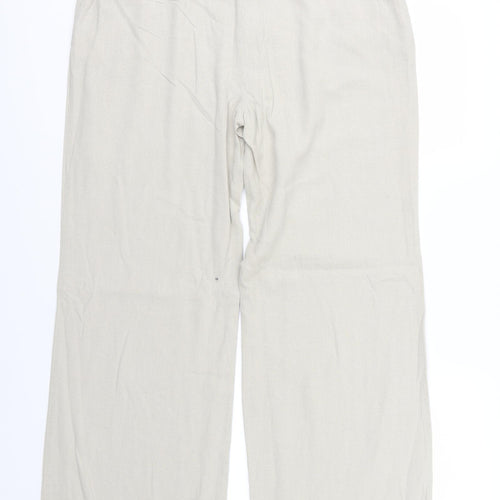 Papaya Womens Beige   Trousers  Size 14 L30 in