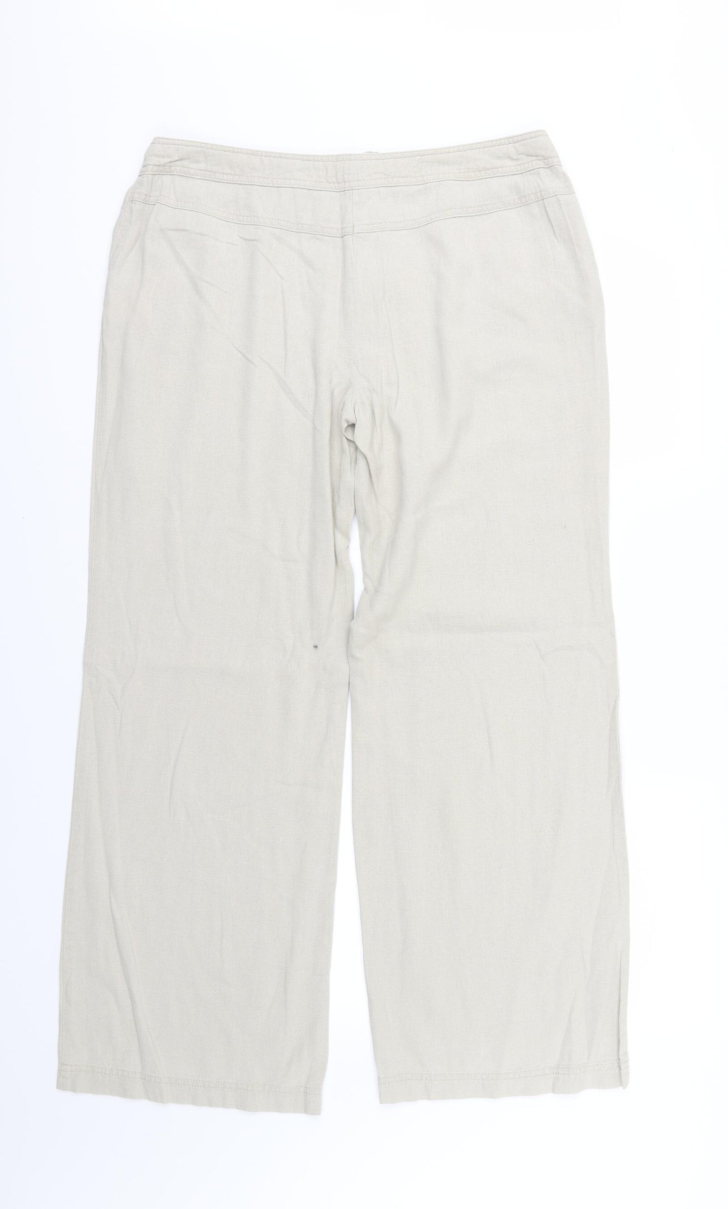 Papaya Womens Beige   Trousers  Size 14 L30 in