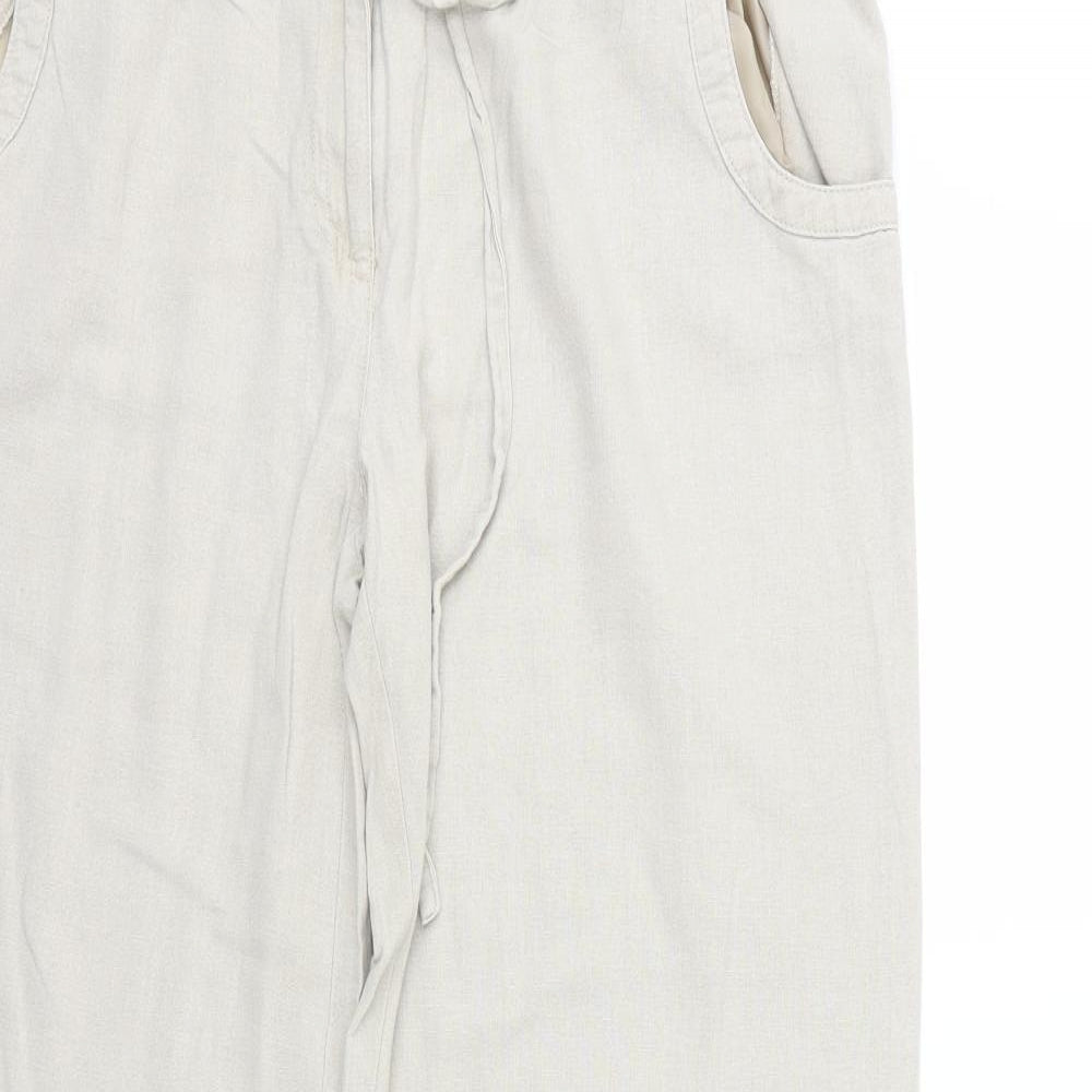 Papaya Womens Beige   Trousers  Size 14 L30 in