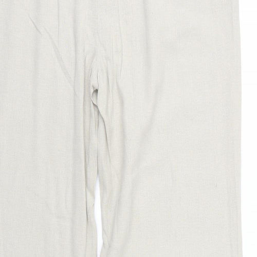 Papaya Womens Beige   Trousers  Size 14 L30 in