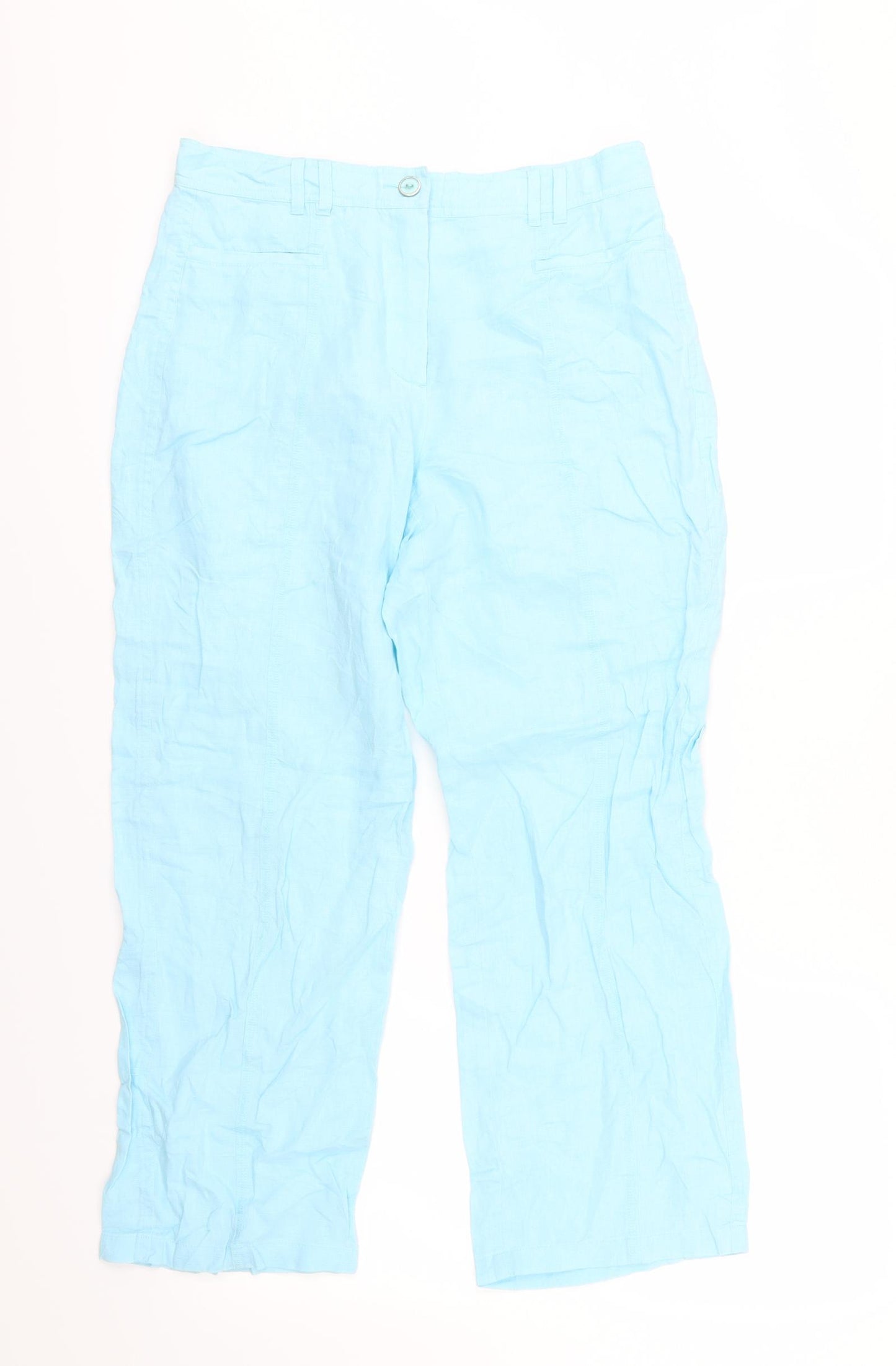 Gerry Weber Womens Blue   Cropped Trousers Size 12 L24 in