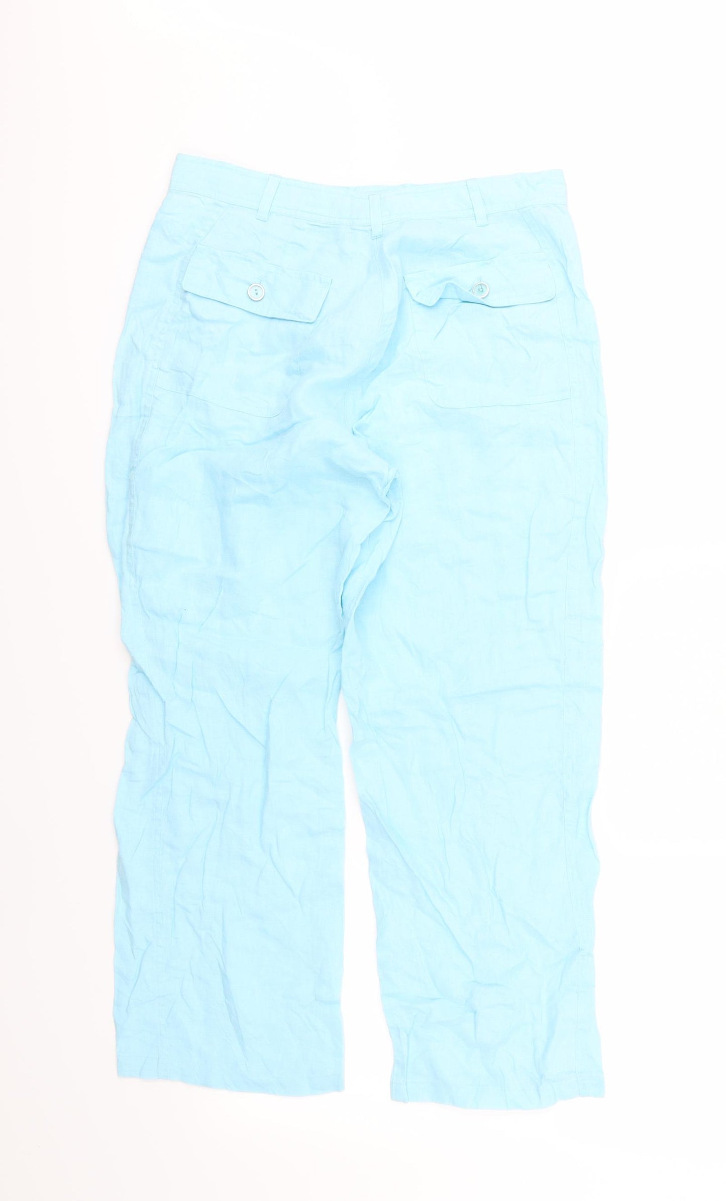 Gerry Weber Womens Blue   Cropped Trousers Size 12 L24 in
