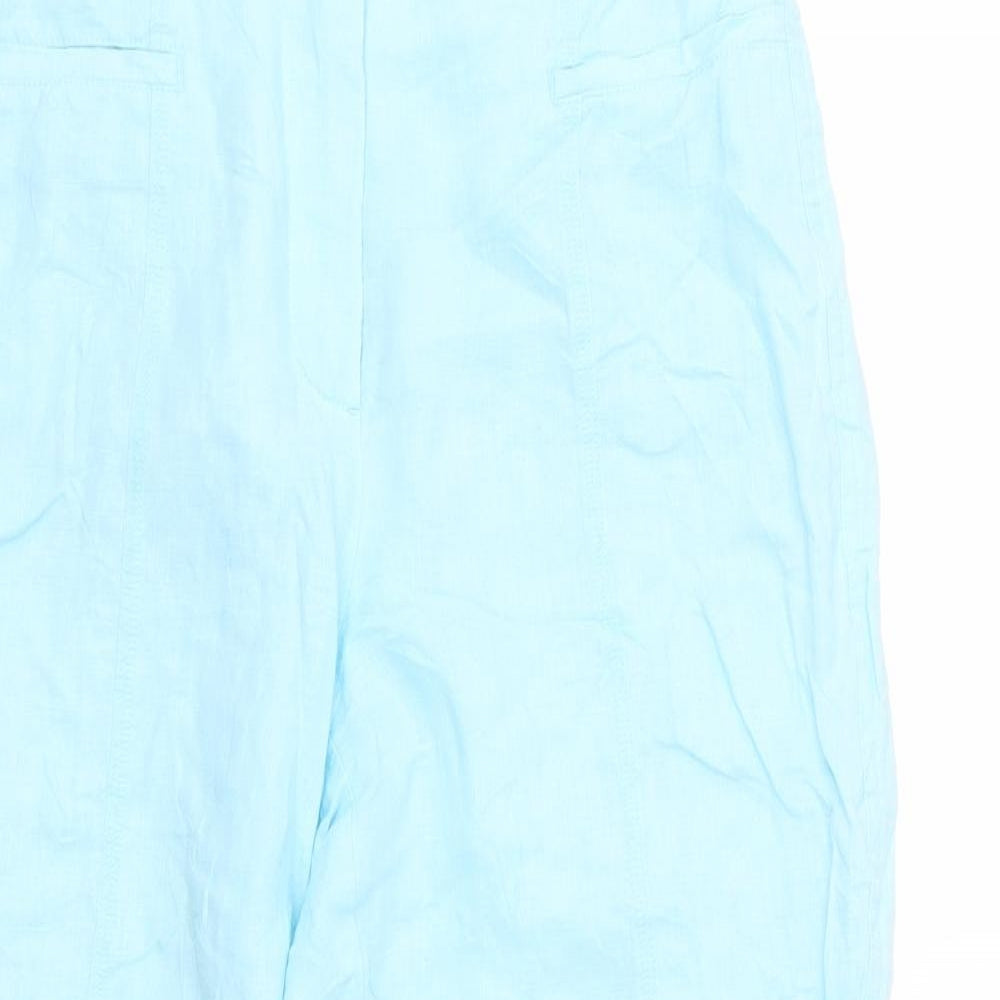 Gerry Weber Womens Blue   Cropped Trousers Size 12 L24 in