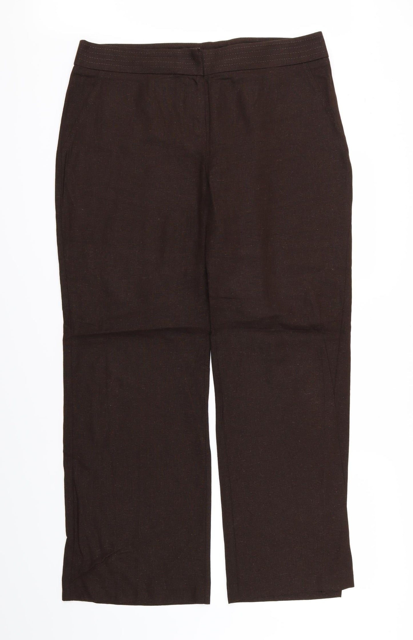 Marks and Spencer Womens Brown   Trousers  Size 16 L31 in