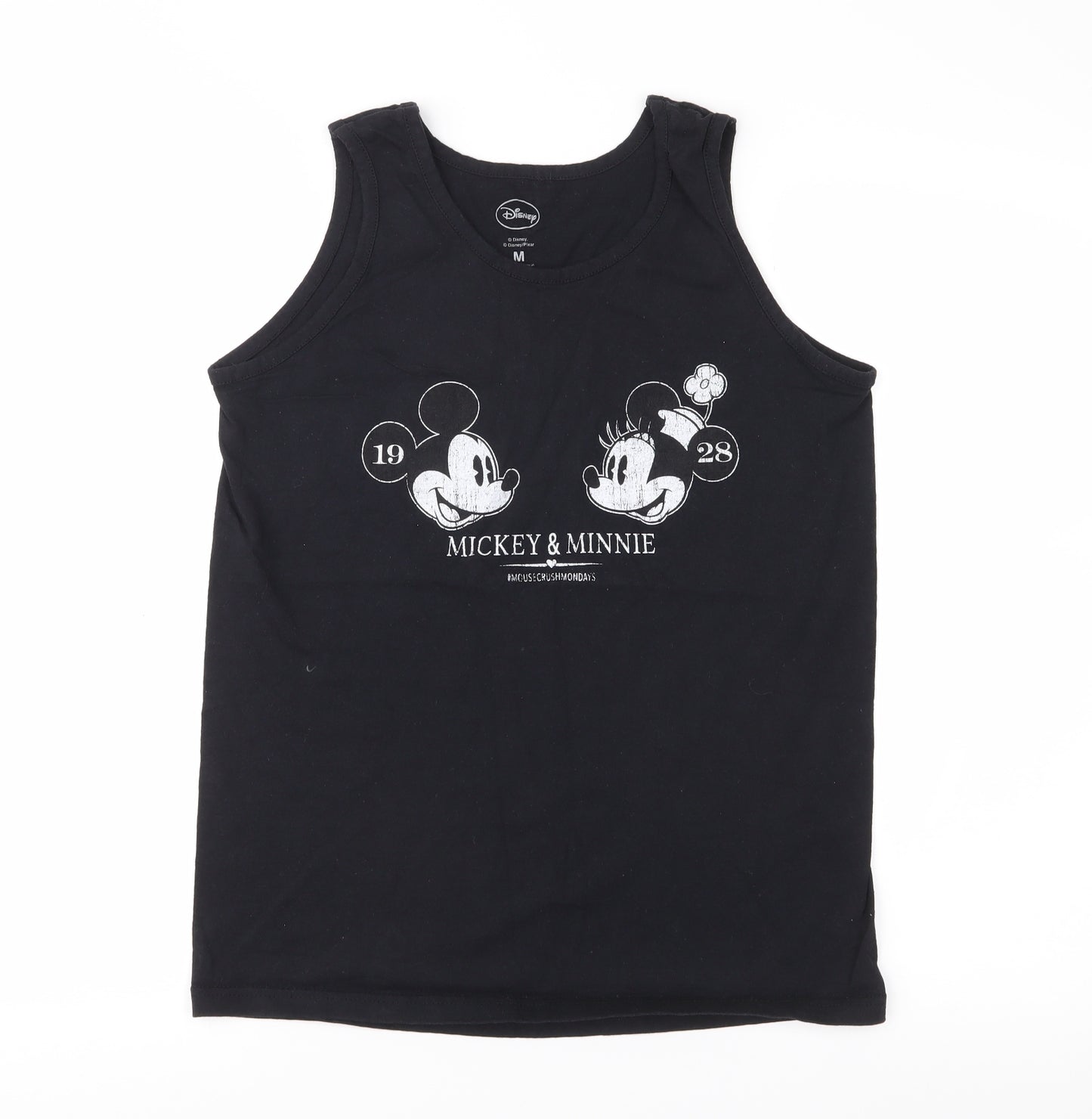 Disney Womens Black  Jersey Basic Tank Size M  - Mickey Mouse