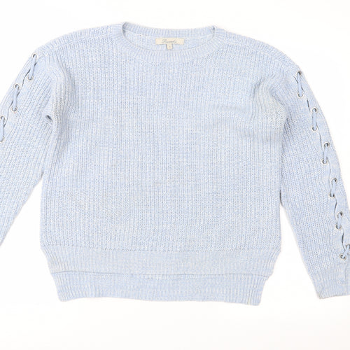 Peacocks Womens Blue  Knit Pullover Jumper Size S