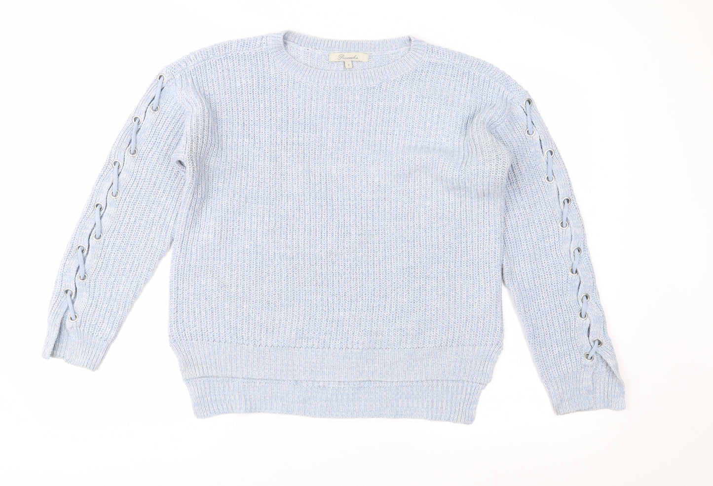Peacocks Womens Blue  Knit Pullover Jumper Size S