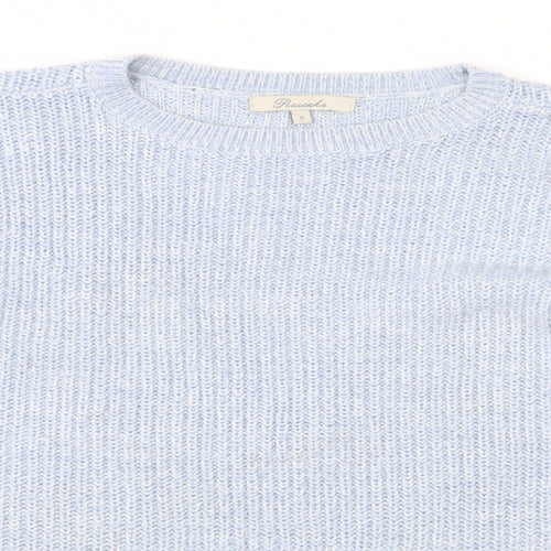 Peacocks Womens Blue  Knit Pullover Jumper Size S