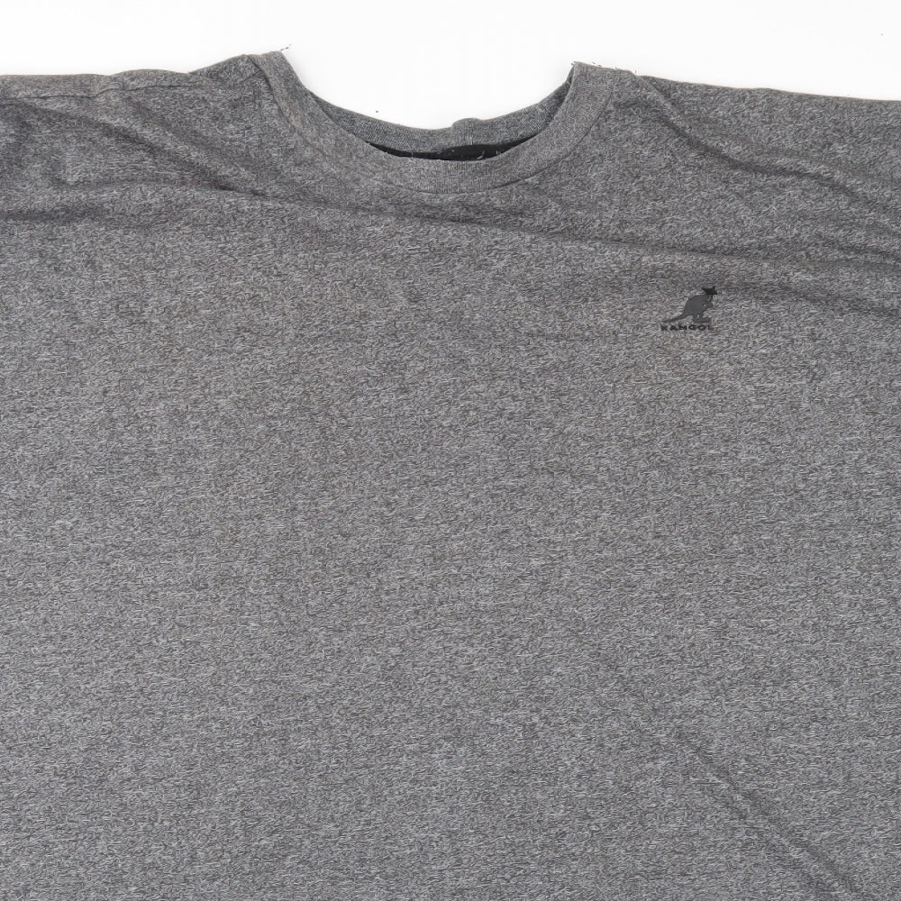 Kangol Mens Grey  Jersey  T-Shirt Size 4XL