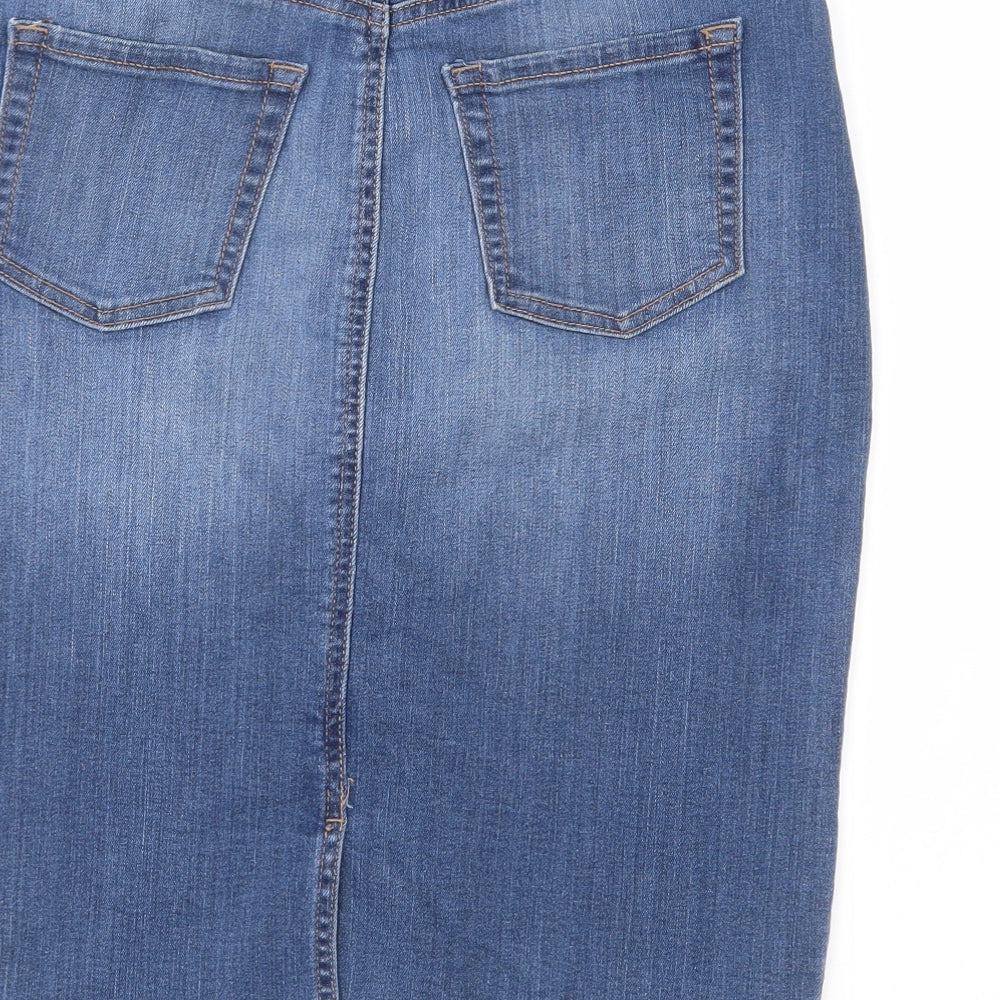 Gap Womens Blue  Denim Straight & Pencil Skirt Size 6