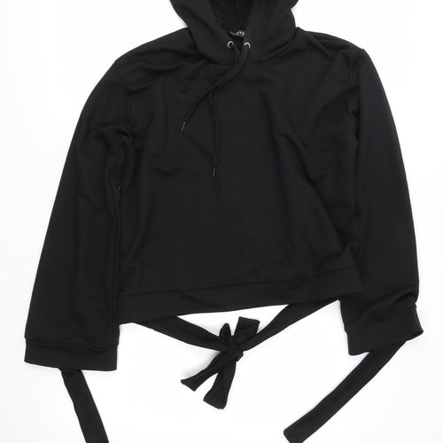 Look of the Day Womens Black   Pullover Hoodie Size 14