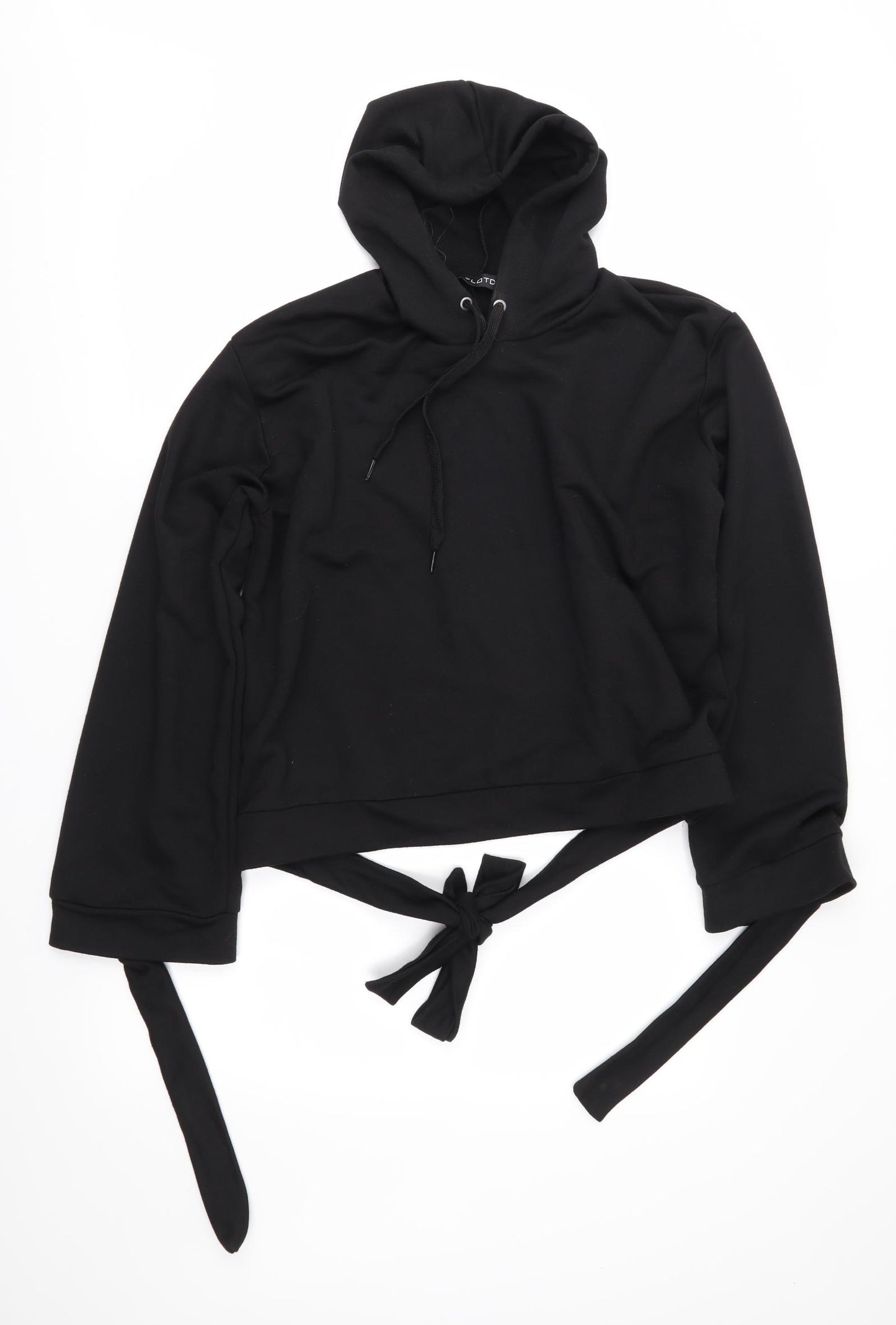 Look of the Day Womens Black   Pullover Hoodie Size 14
