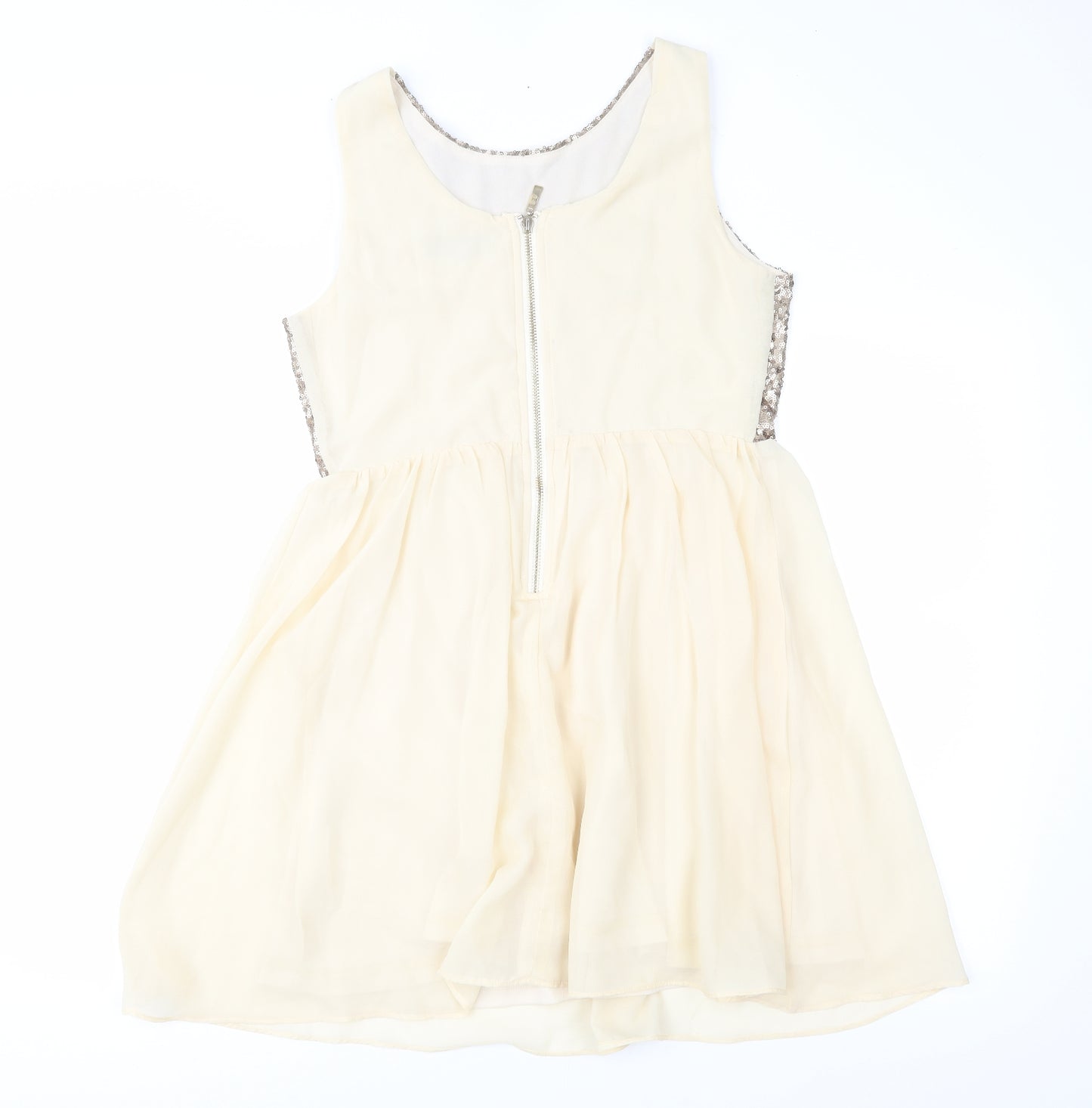 Rubee B Womens Gold   Fit & Flare  Size 12