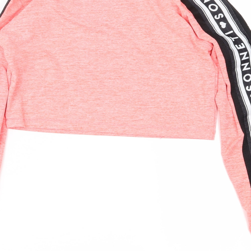 Sonneti Girls Orange   Pullover Sweatshirt Size 10-11 Years  - Cropped