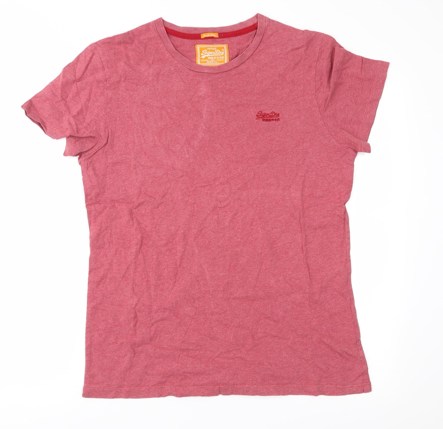 Superdry Mens Red  Jersey  T-Shirt Size L