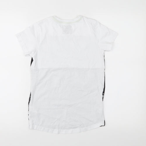 Matalan Boys White  Jersey Basic T-Shirt Size 10 Years