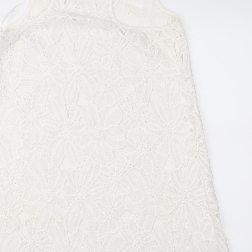 Atmosphere Womens Ivory  Lace Shift  Size M
