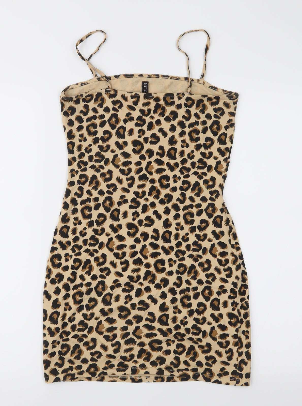 Divided Womens Brown Animal Print Jersey Sheath  Size 10