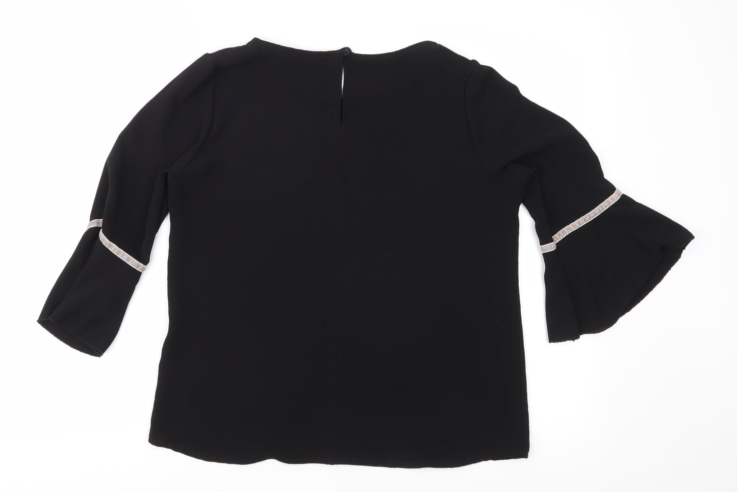 Made in Italy Womens Black   Basic Blouse Size M
