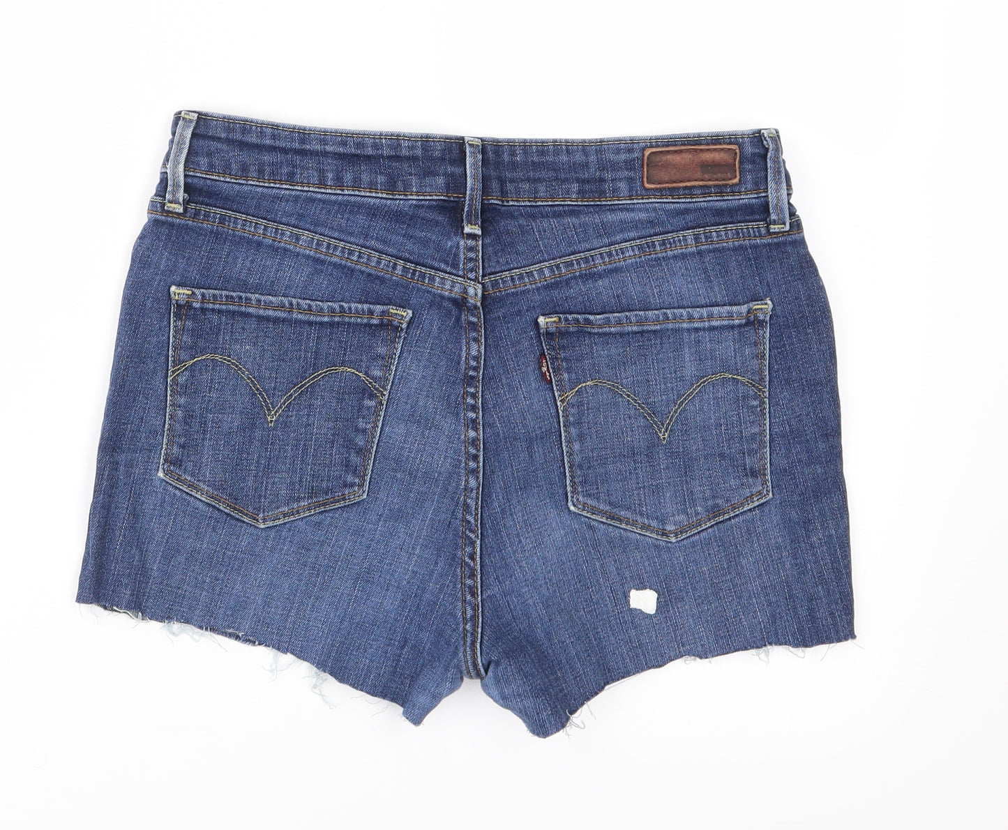 Levi's Womens Blue  Denim Cut-Off Shorts Size 28 in