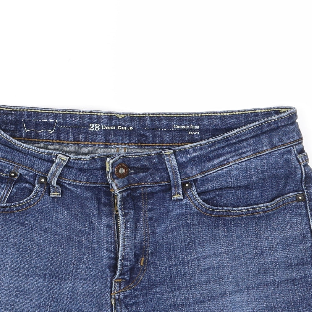 Levi's Womens Blue  Denim Cut-Off Shorts Size 28 in