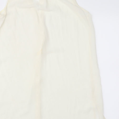 New Look Womens Ivory  Chiffon Basic Blouse Size 10