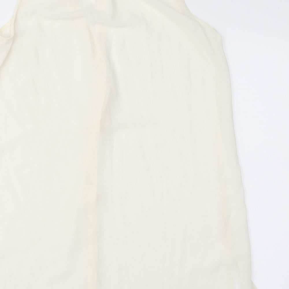 New Look Womens Ivory  Chiffon Basic Blouse Size 10