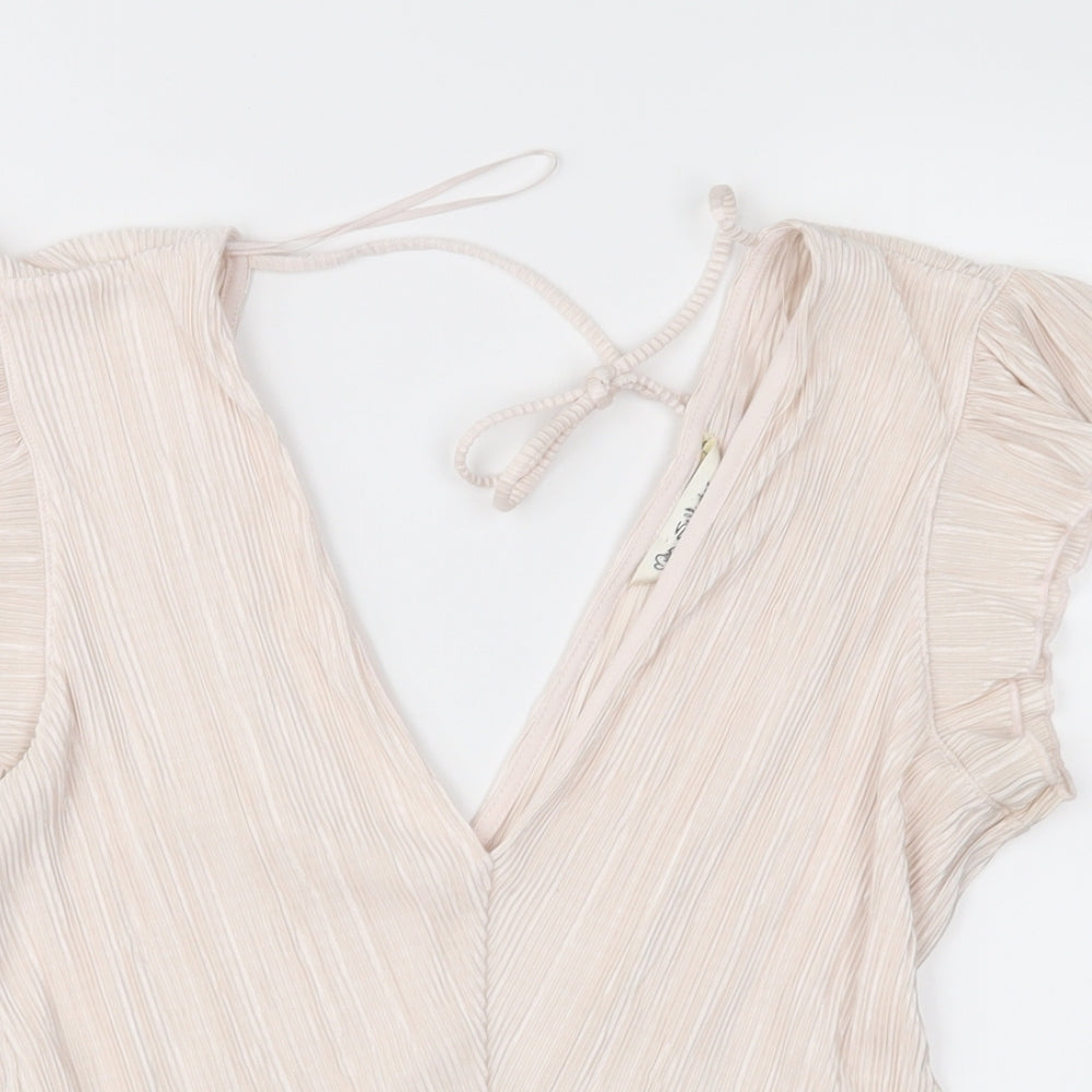 Miss Selfridge Womens Pink   Basic Blouse Size 10