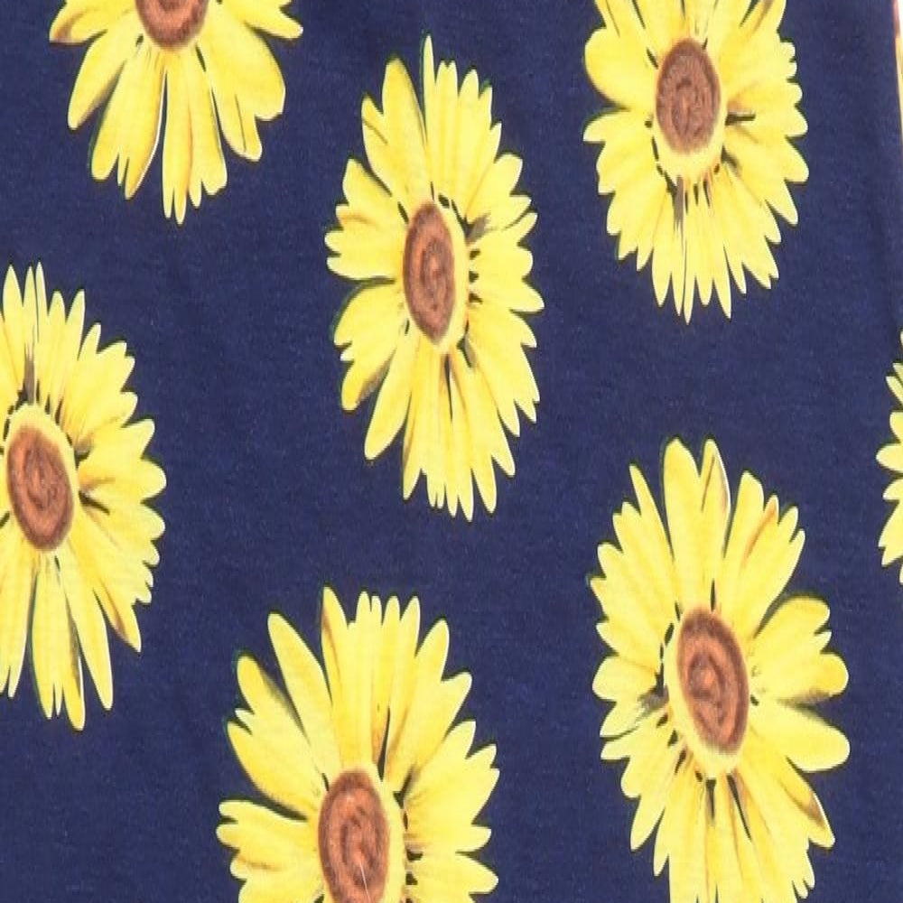 AX Paris Womens Blue Floral Jersey Maxi  Size 12