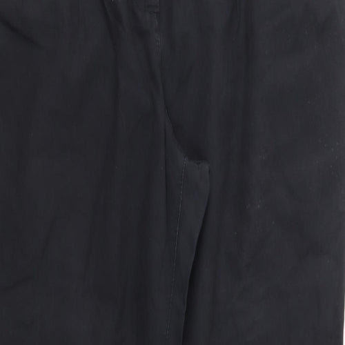 NEXT Womens Black   Chino Trousers Size 16 L29 in
