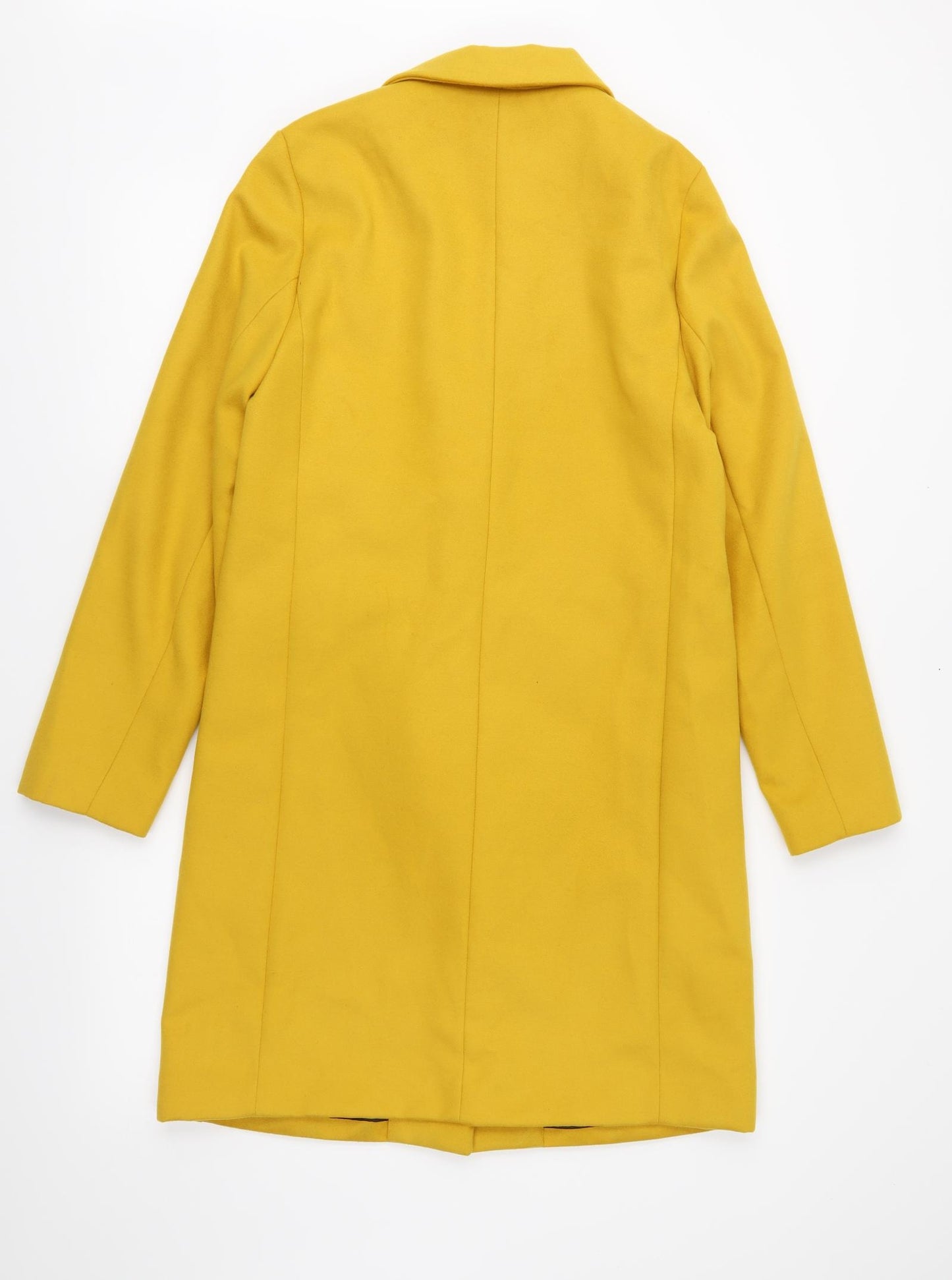 New Look Womens Yellow   Overcoat Coat Size 10