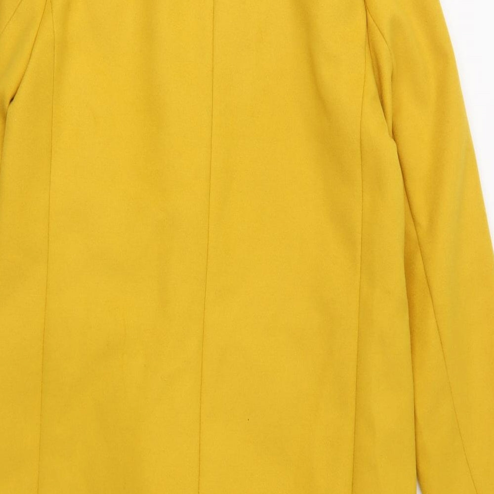 New Look Womens Yellow   Overcoat Coat Size 10