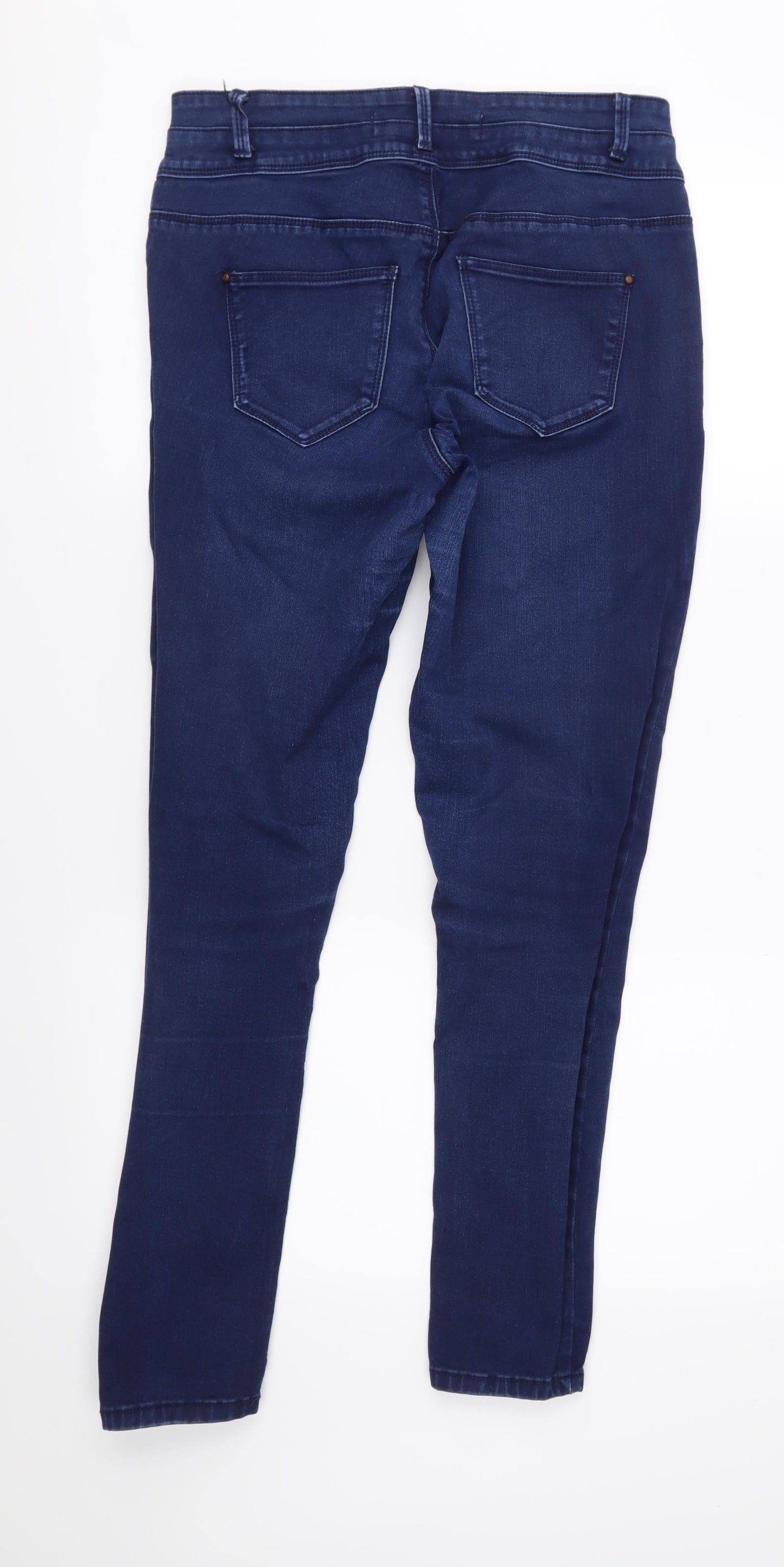 New Look Womens Blue  Denim Skinny Jeans Size 14 L29 in
