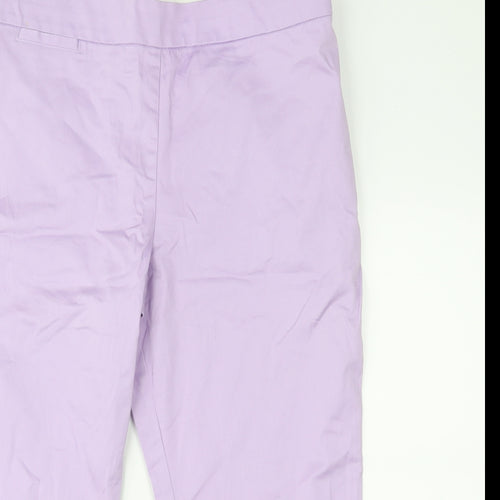 Marks and Spencer Womens Purple   Capri Trousers Size 16 L21 in