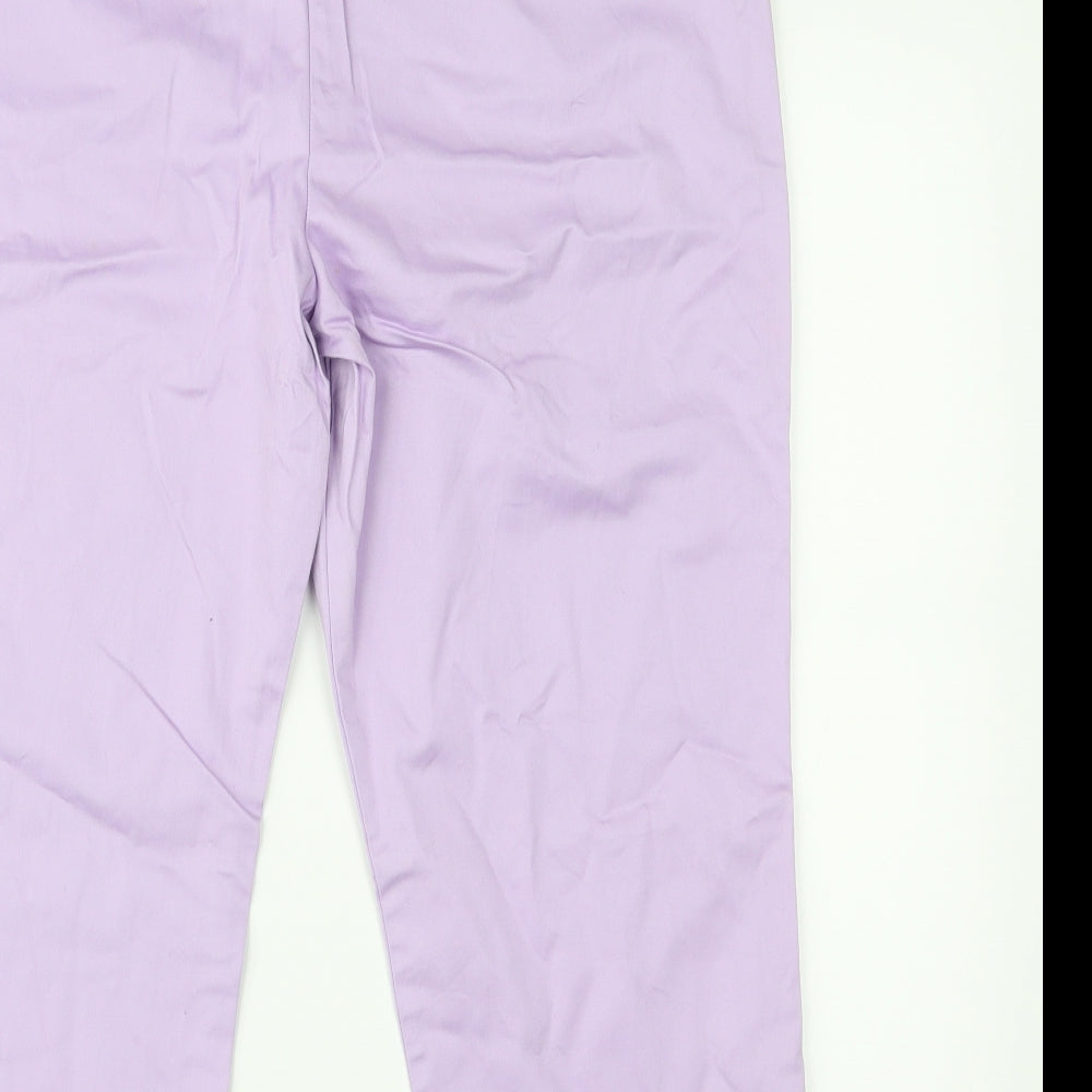 Marks and Spencer Womens Purple   Capri Trousers Size 16 L21 in