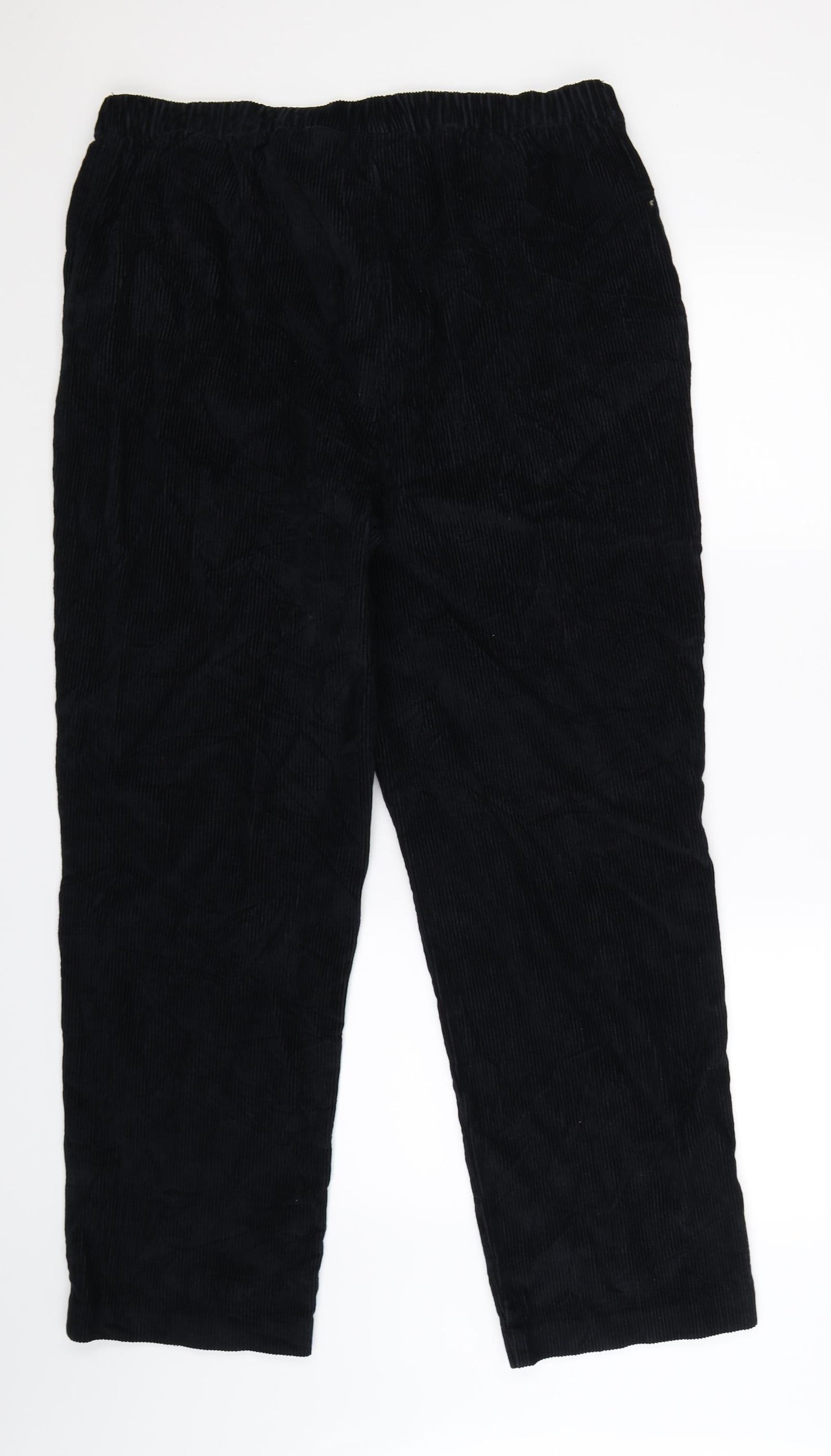 Orvis Mens Black  Corduroy Trousers  Size L L30 in