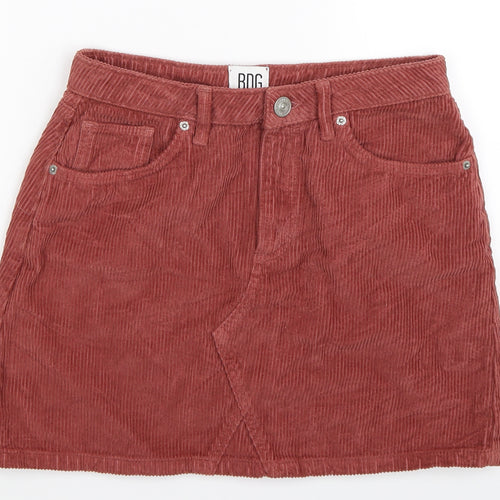 BDG Womens Beige  Corduroy Mini Skirt Size S