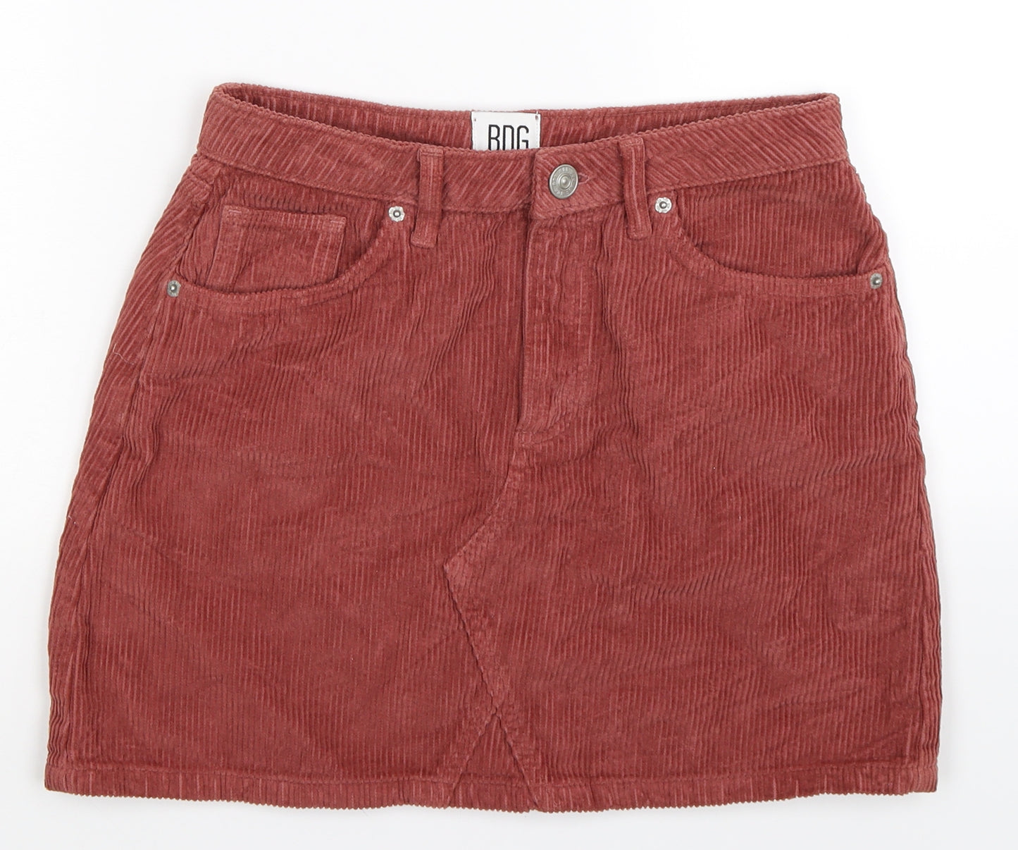 BDG Womens Beige  Corduroy Mini Skirt Size S