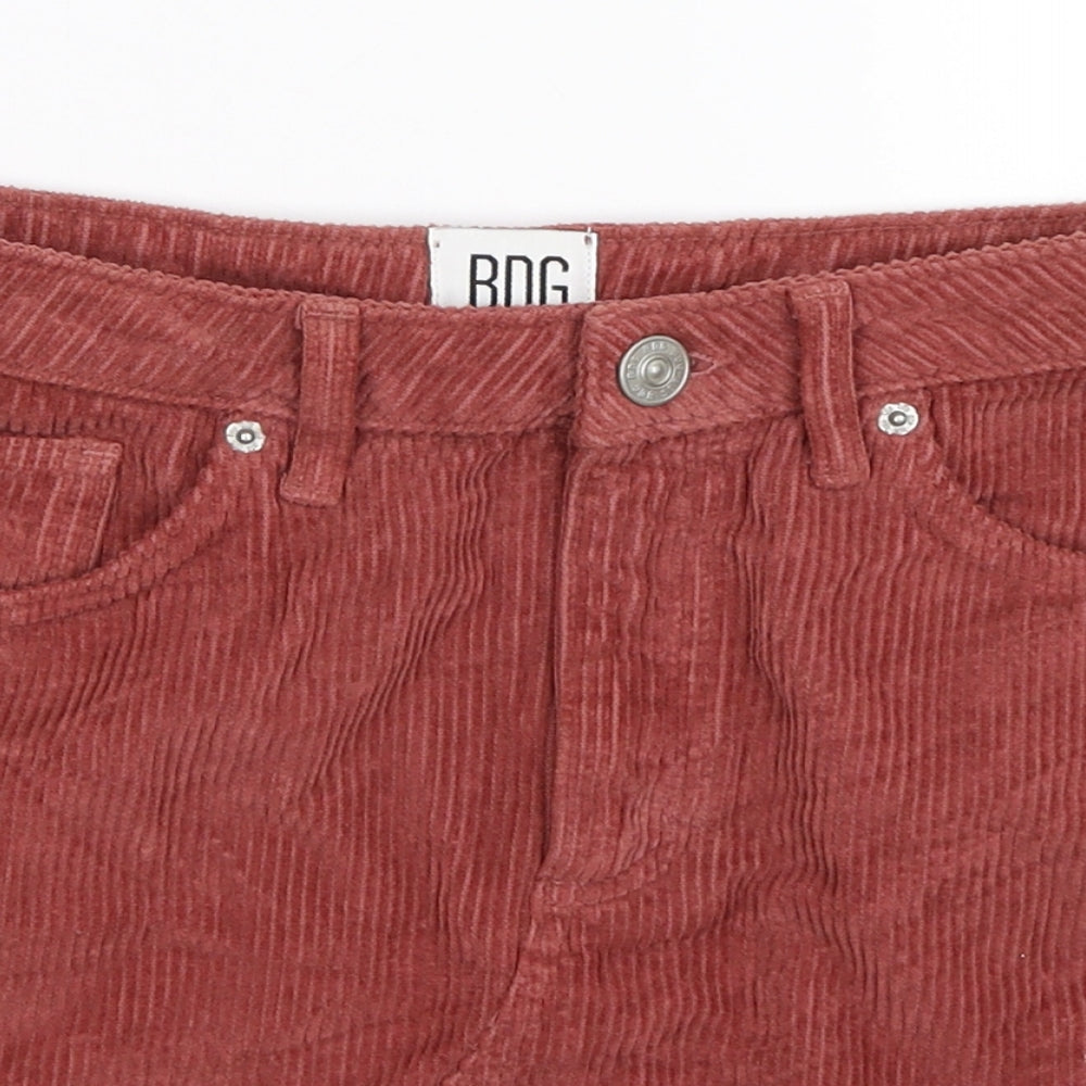 BDG Womens Beige  Corduroy Mini Skirt Size S