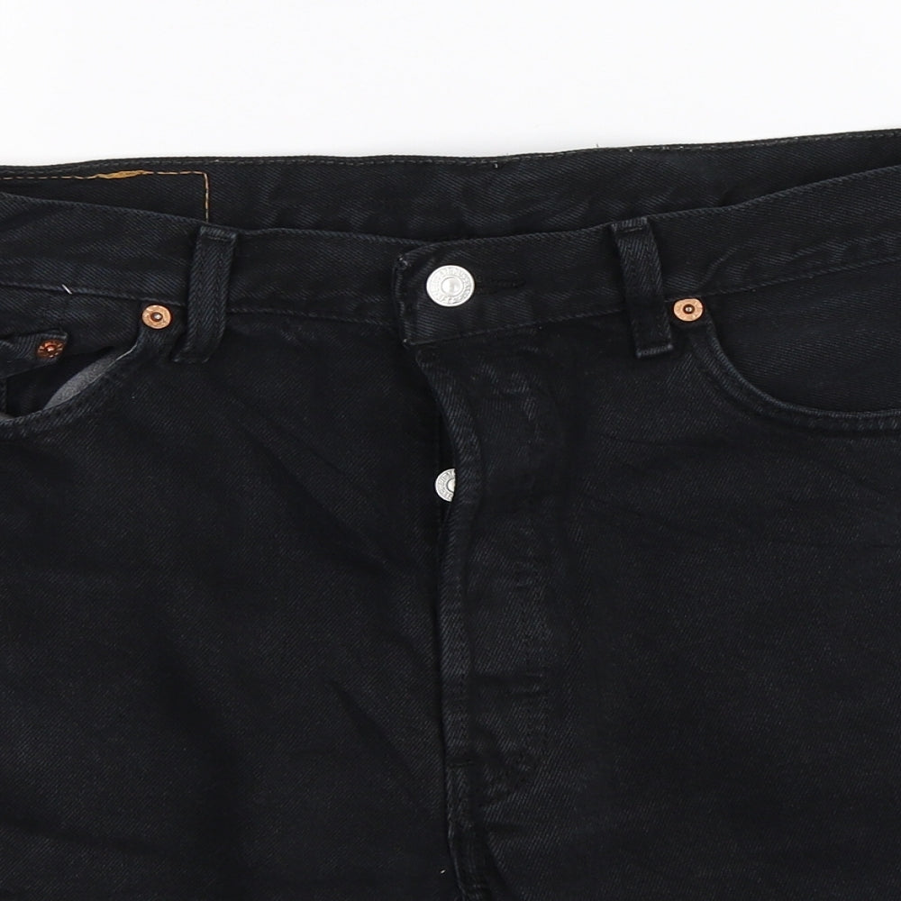 Levi's Mens Black  Denim Bermuda Shorts Size 32