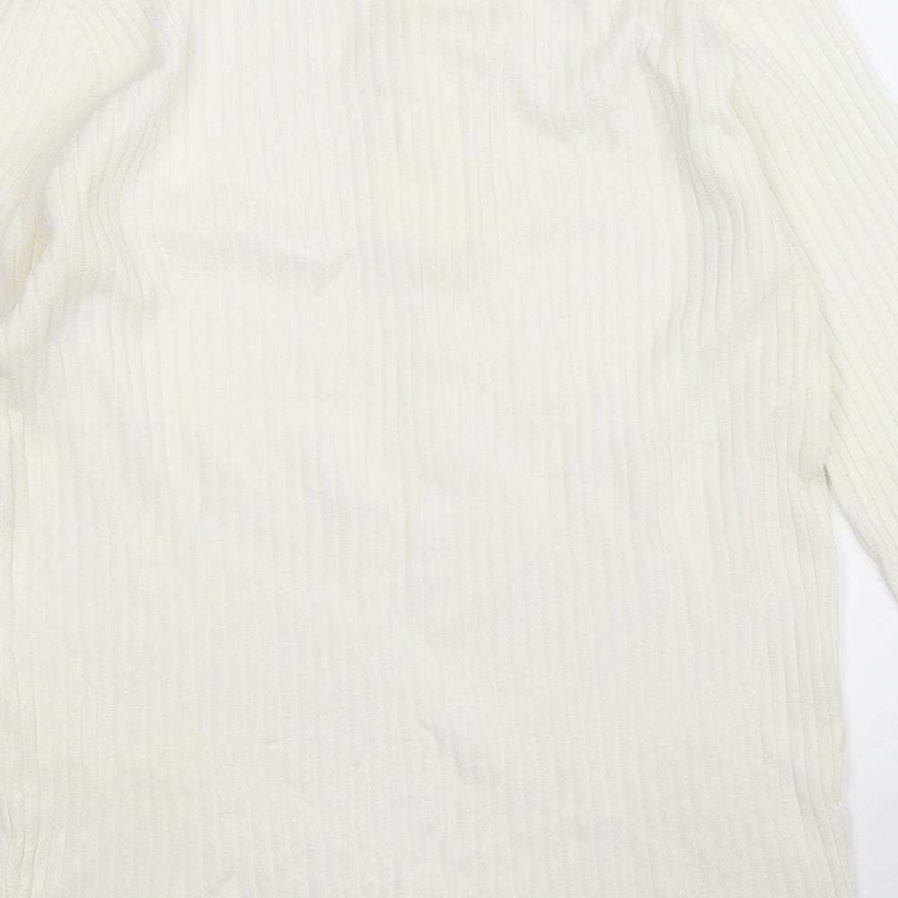 Three Swans Mens White   Pullover Jumper Size M