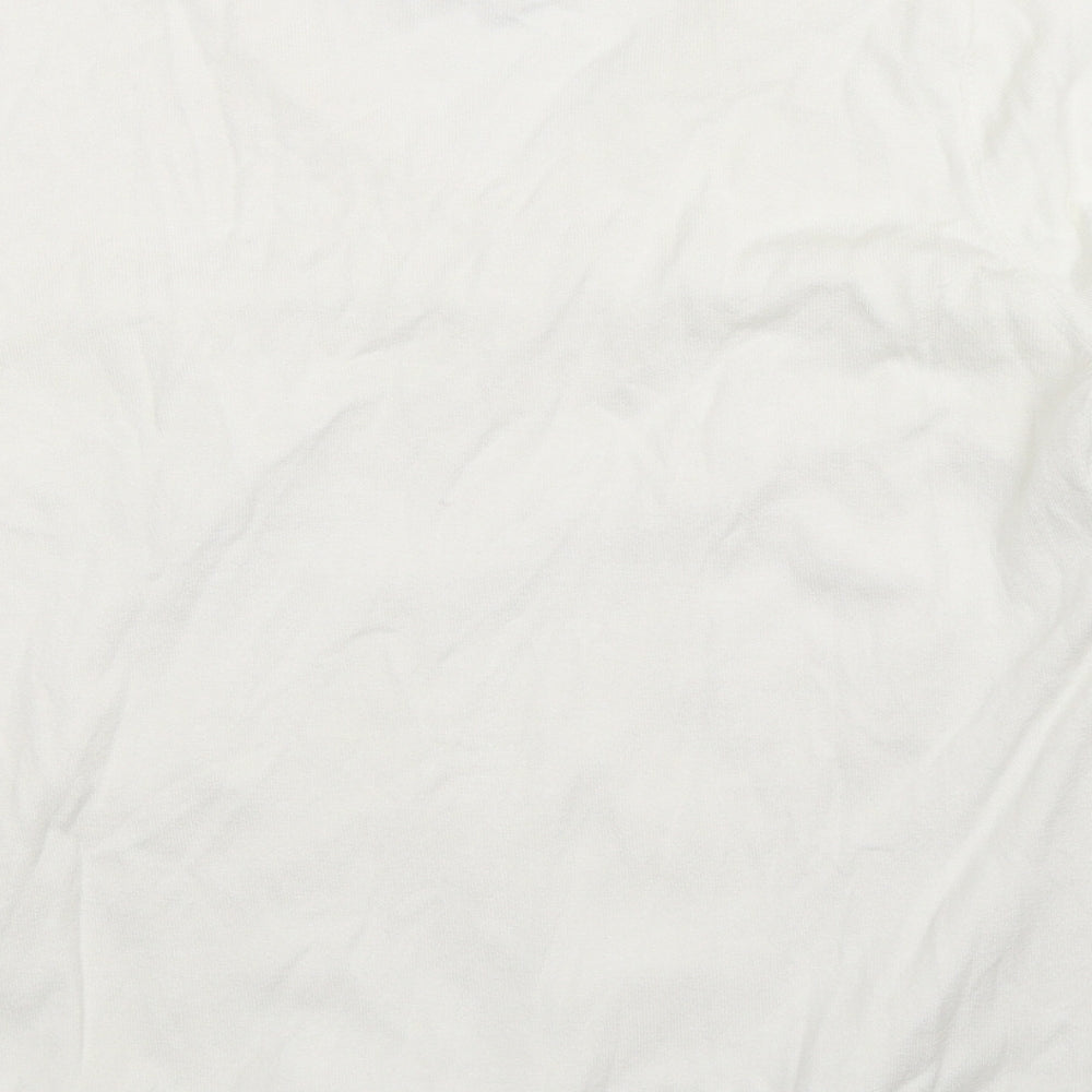 Soon Womens White  Knit Pullover Jumper Size 14