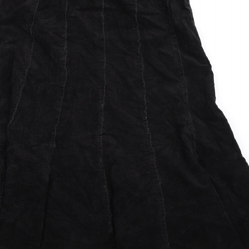 TU Womens Black  Corduroy Maxi Skirt Size 8