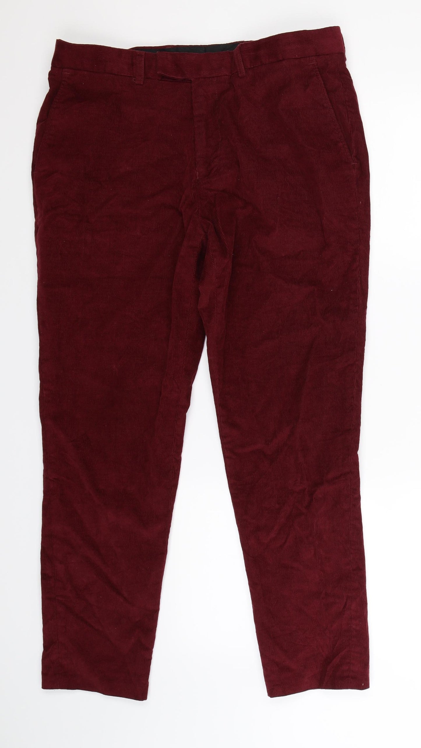 Moss Mens Brown  Corduroy Trousers  Size 34 L28 in