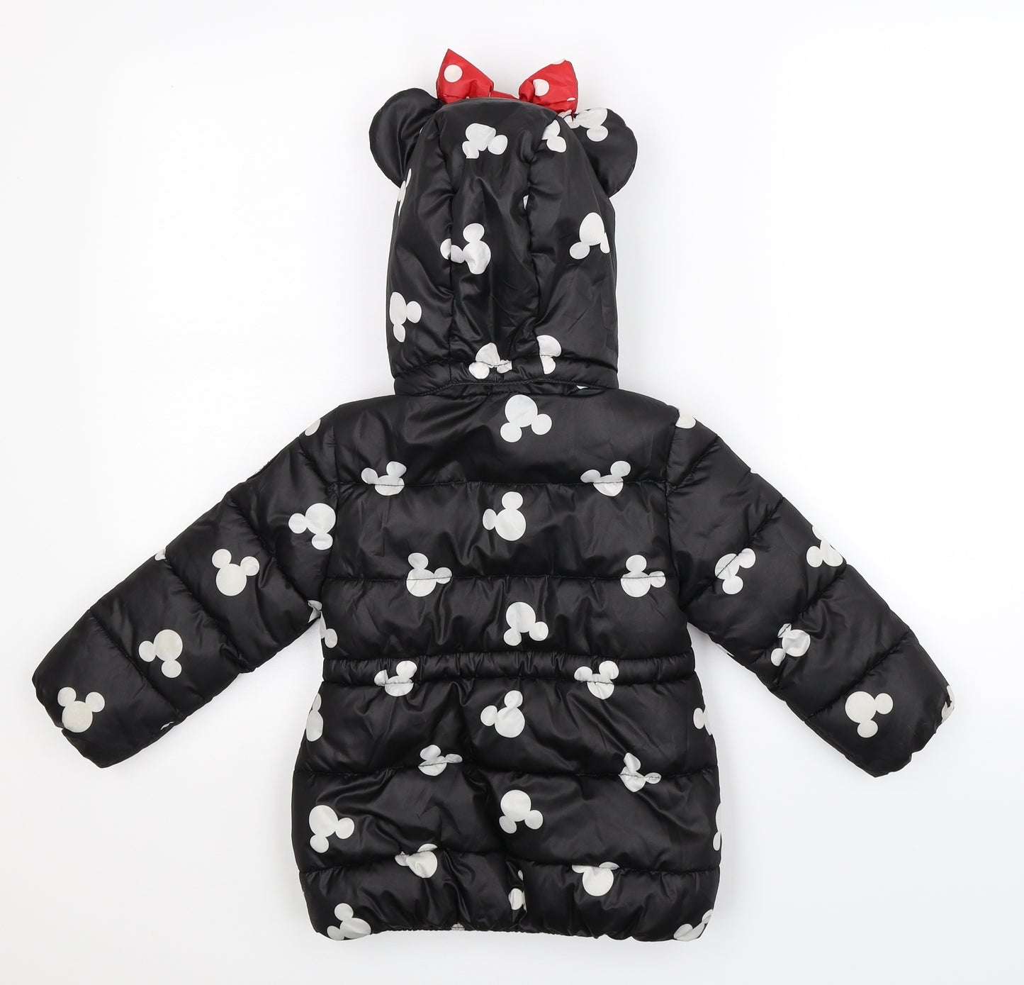 H&M Girls Black   Puffer Jacket Jacket Size 3-4 Years  - Minnie Mouse
