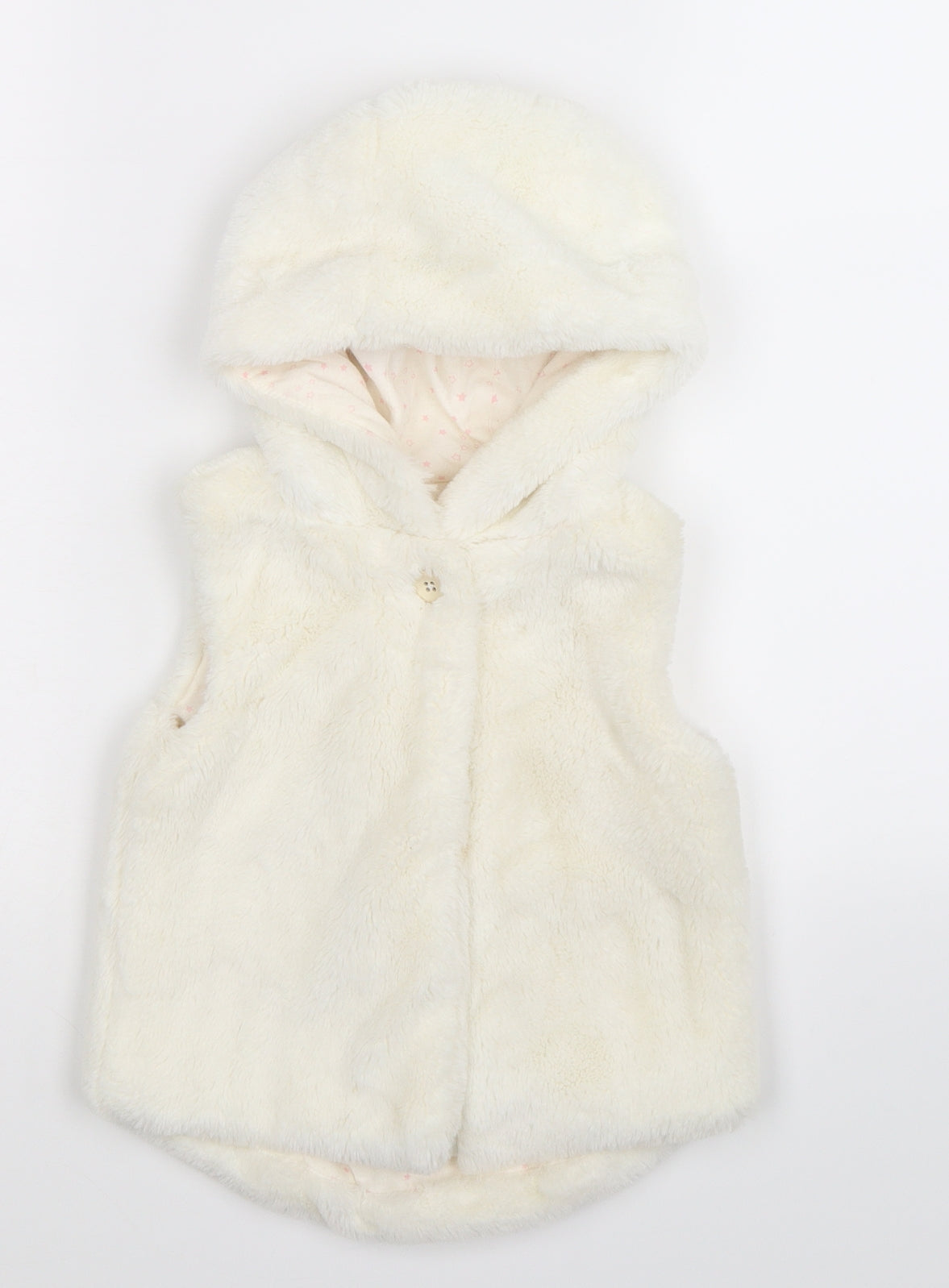 Young Dimension Girls White   Gilet Jacket Size 2-3 Years